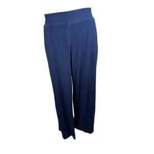 Lands' End Deep Blue Wide-Leg Pants